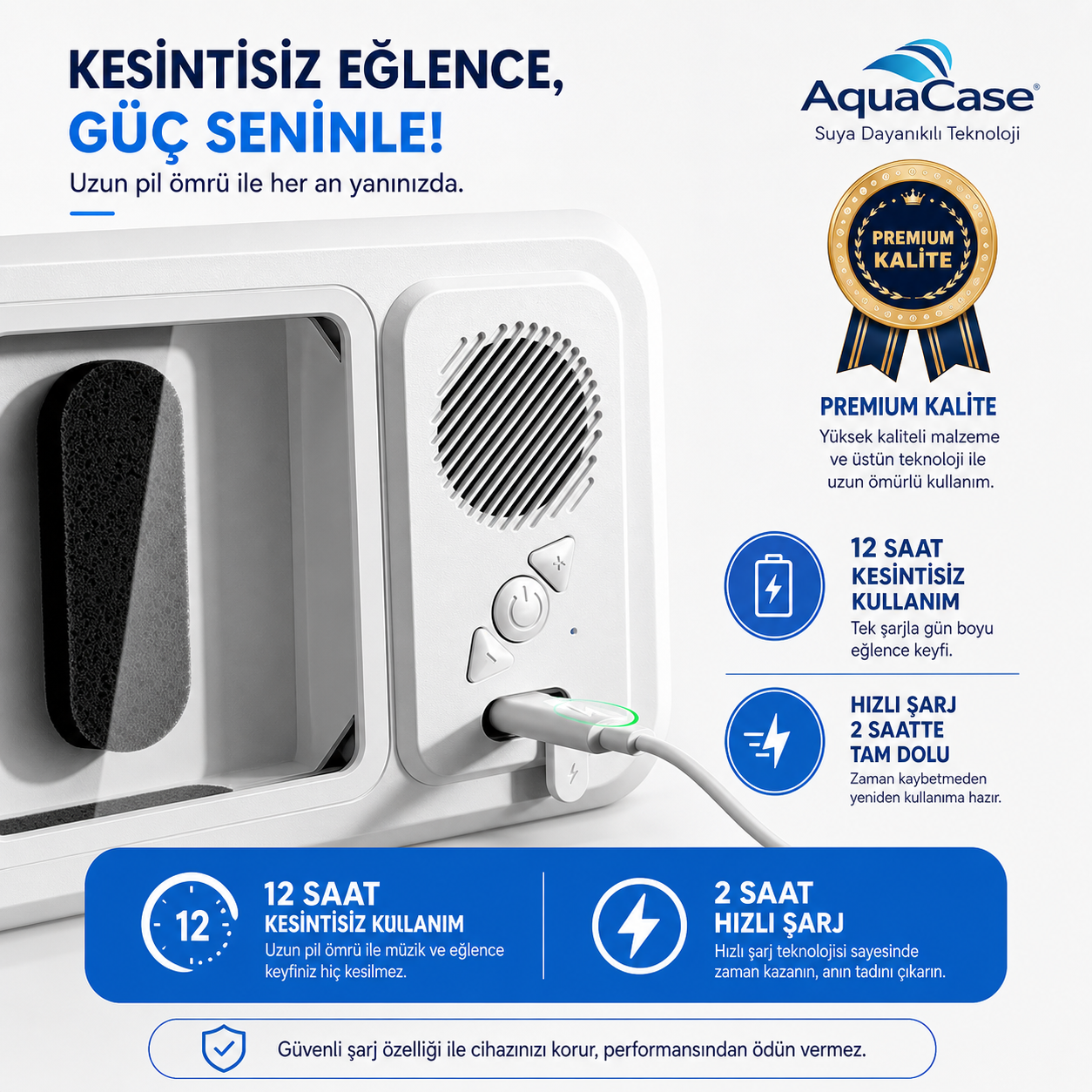 BanyoCase™ Su Geçirmez Akıllı Telefon Tutucu & Bluetooth Hoparlör